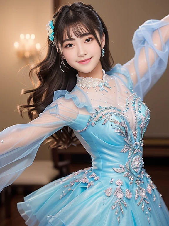 (Best Quality, masutepiece:1.2), (Realistic:1.3),, (hyper detailed background, Detailed background), Bokeh,, , gorgeous prom dresses, Luxury Prom Dresses, wedding dress, Bridal Veil, bridal gauntlets, Bridal Cascade Bouquet,, Upper body,, Wedding in the church,, , 1girl in, Cute, Teenage, Posing, Smiling,, Dynamic Angle, Dynamic Pose,