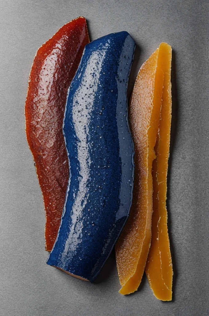 give me an image of a sketch of a concept of an Alcon bottarga with blue colors, gray and red (not from the United States )