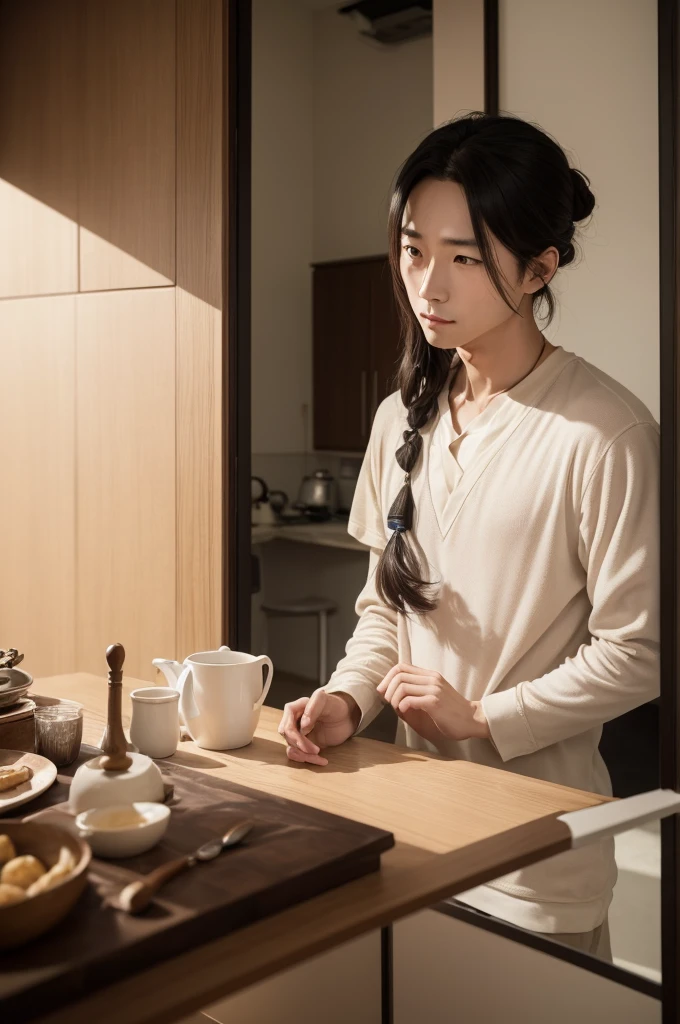 (真实感),Beautiful and lonely housewife longing for love, his eager gaze and playful charm encapsulating a world of unspoken desires