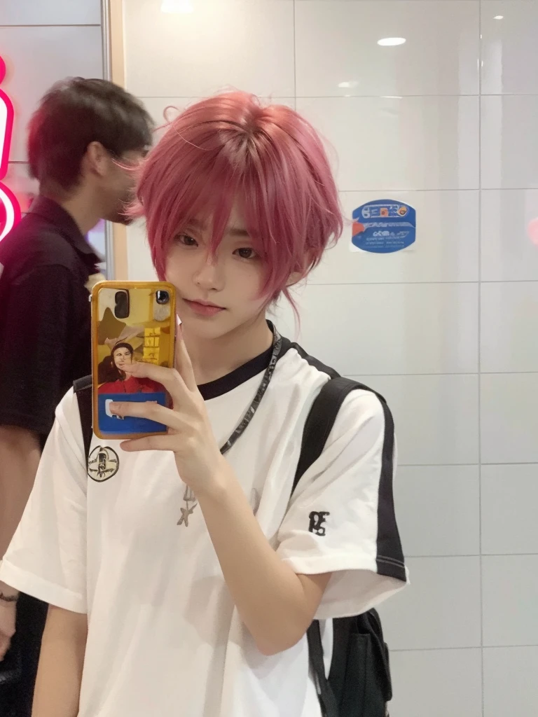 Boys&#39; handsome gray purple short hair，Takasumi Shigino