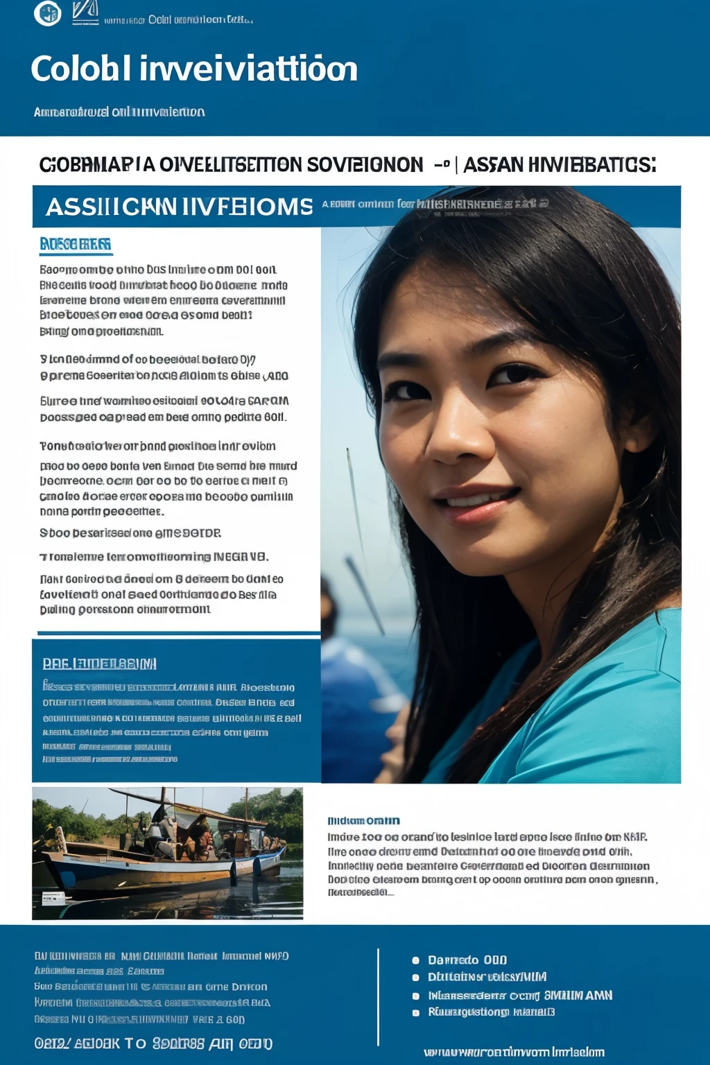 Guest lecturer about global and asian fisheries invitation poster