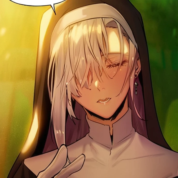 Anime beautiful nun big boob 18+