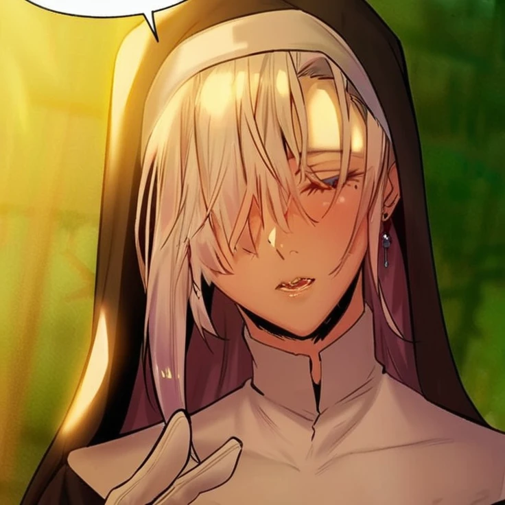 Anime  beautiful nun big boob 18+