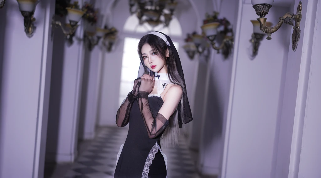 ((Top quality、8K、masterpiece:1.3))、Very pretty beautiful girl，Clear facial details，full-body shot，Huge breasts，Breast enlargement，Amazing breast size，G cup。Wear big earrings，The skin is so white，Hydrating red lips，Very thin waist，Very thin thighs，Big Ass，Fair and smooth skin，Smooth and fair skin，Flawless skin，Fair and shiny skin，Cool white skin，Camera focuses on breasts，Bright Light，White sweater，Lower body exposed，Bare shoulders