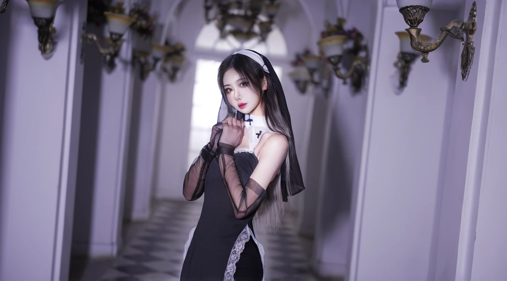 ((Top quality、8K、masterpiece:1.3))、Very pretty beautiful girl，Clear facial details，full-body shot，????????????，?????? enlargement，Amazing ?????? size，G cup。Wear big earrings，The skin is so white，Hydrating red lips，Very thin waist，Very thin thighs，Big ???，Fair and smooth skin，Smooth and fair skin，Flawless skin，Fair and shiny skin，Cool white skin，Camera focuses on ???????，Bright Light，White sweater，Lower body exposed，???? shoulders