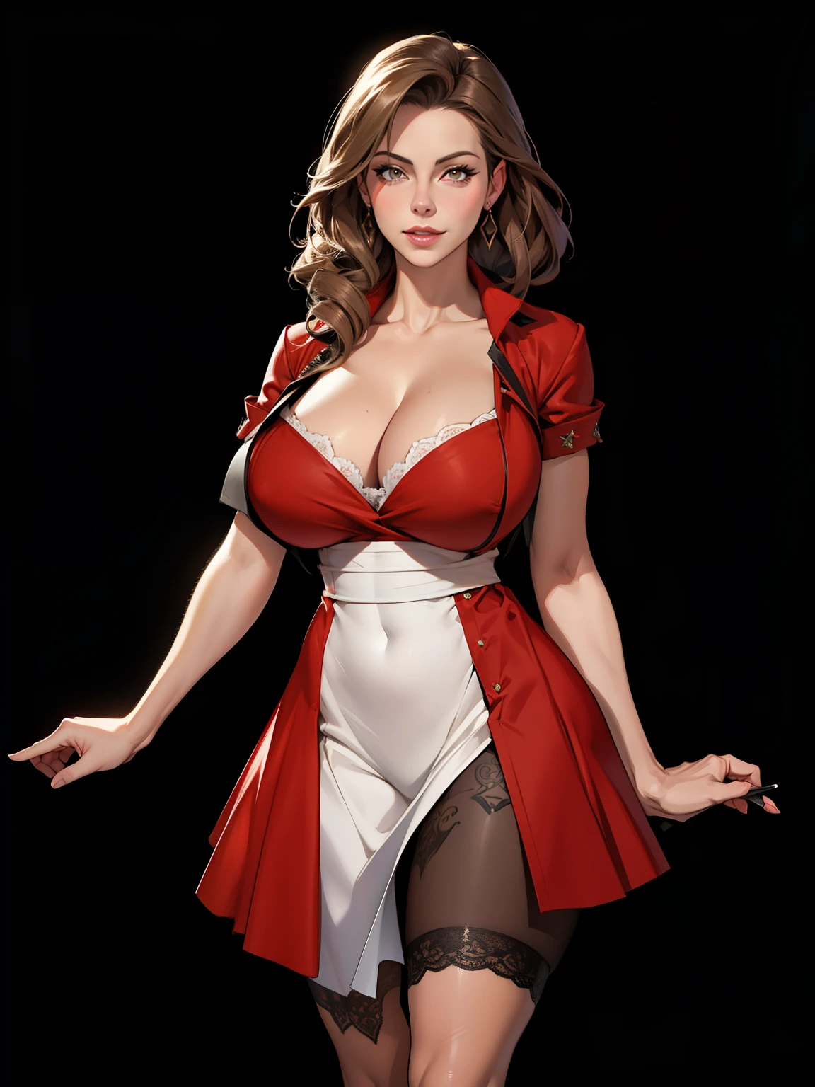 , mature female, , huge , , , high detail, close up, symmetrical, high quality, absurdres, high res, ultrasharp, 8K, masterpiece, extreme attention to detail, perfect face,Realistic, (masterpiece, top quality, best quality,) very detailed, most detailed, (1woman:1.3), smile, red lips, kate beckinsale face, long hair, 