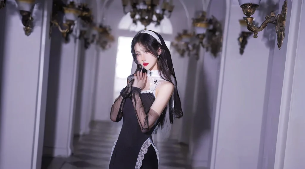 ((Top quality、8K、masterpiece:1.3))、Very pretty beautiful girl,Clear facial details,full-body shot,Huge breasts,Breast enlargement,Amazing breast size,G cup。Wear big earrings,The skin is so white,Hydrating red lips,Very thin waist,Very thin thighs,Big Ass,Fair and smooth skin,Smooth and fair skin,Flawless skin,Fair and shiny skin,Cool white skin,Camera focuses on breasts,Bright Light,White sweater,Lower body exposed,Bare shoulders