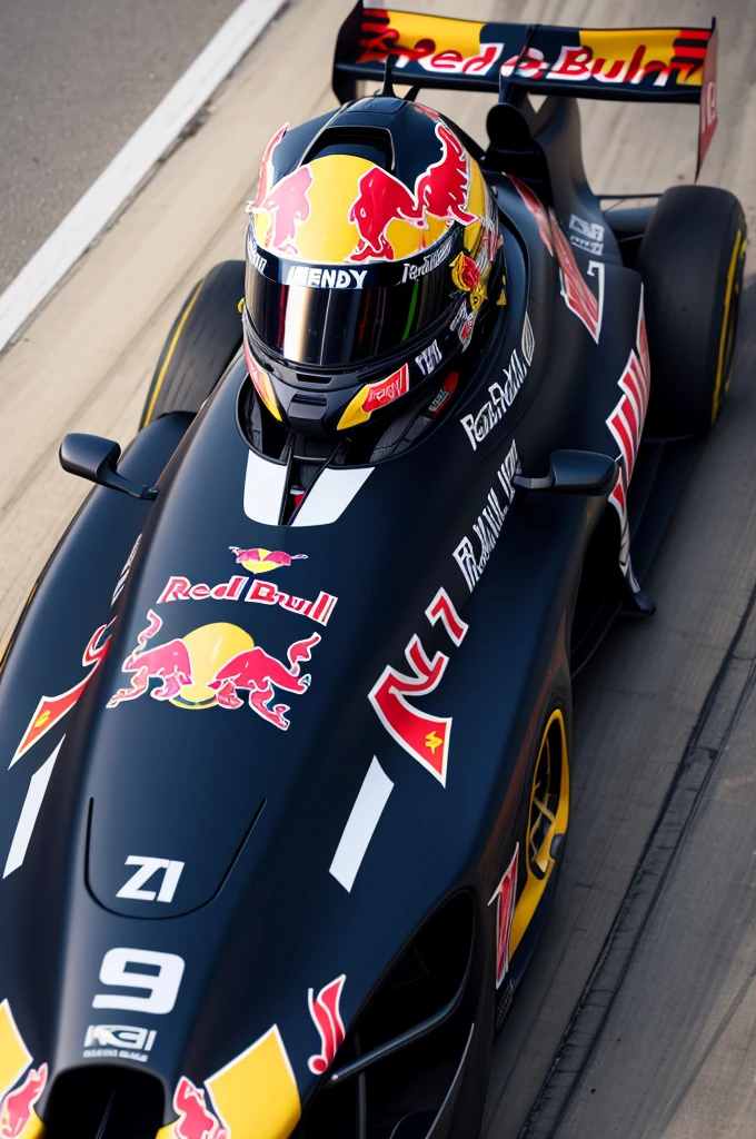 A Red Bull Formula 1 helmet inspired by Ayrton Senna 