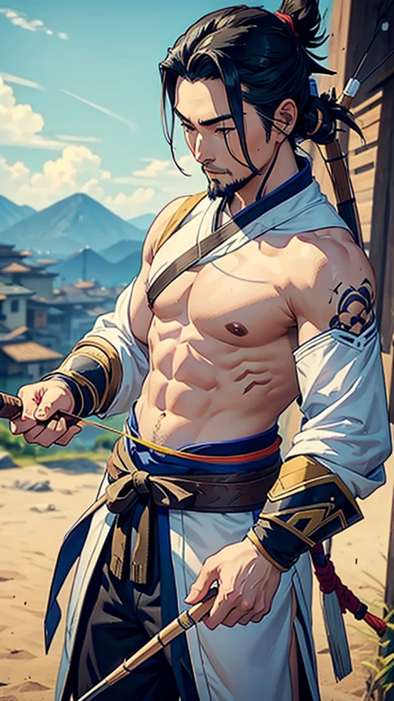 Hanzo Shimada Shooting a Arrow 