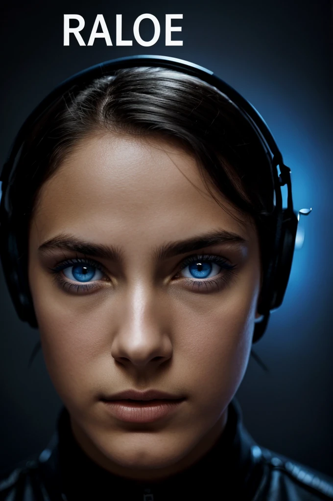 Blue eyes with a in a black place with a text saying Francisco music 