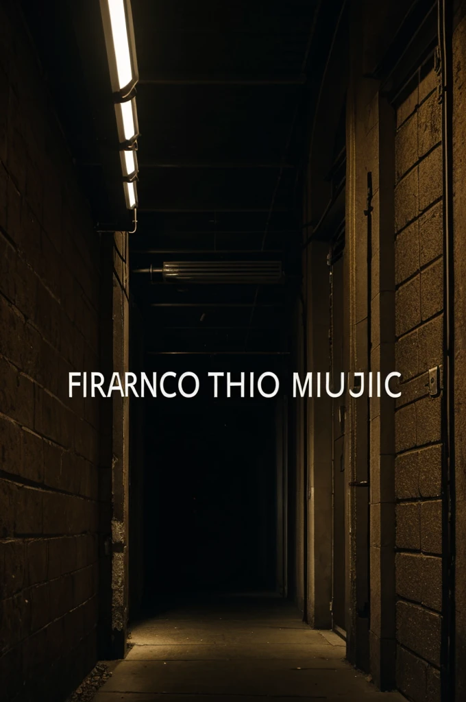 Dark place with a text saying Francisco music