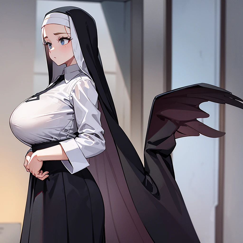 The Nun, Nun clothes, huge waists, solo,