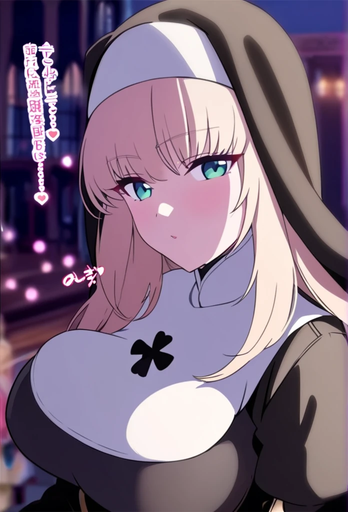 Anime  beautiful nun big boob 