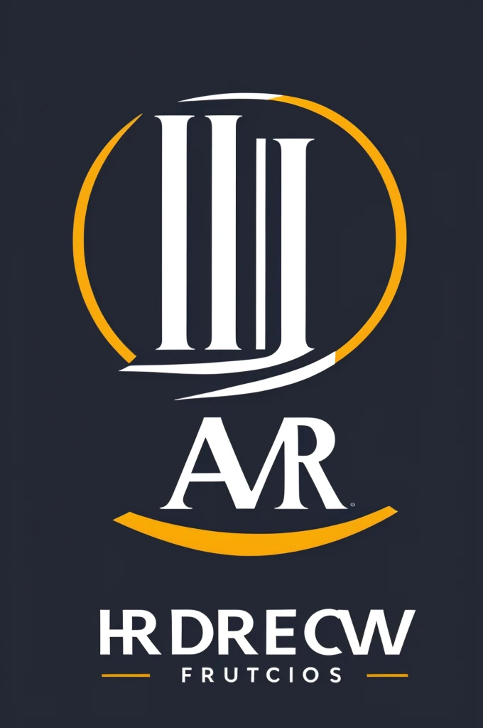 Logo that only has the word HR 