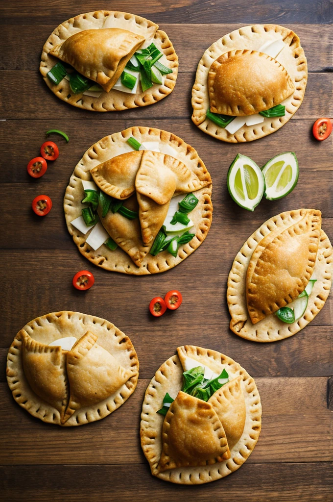 Dinosaur-shaped empanadas