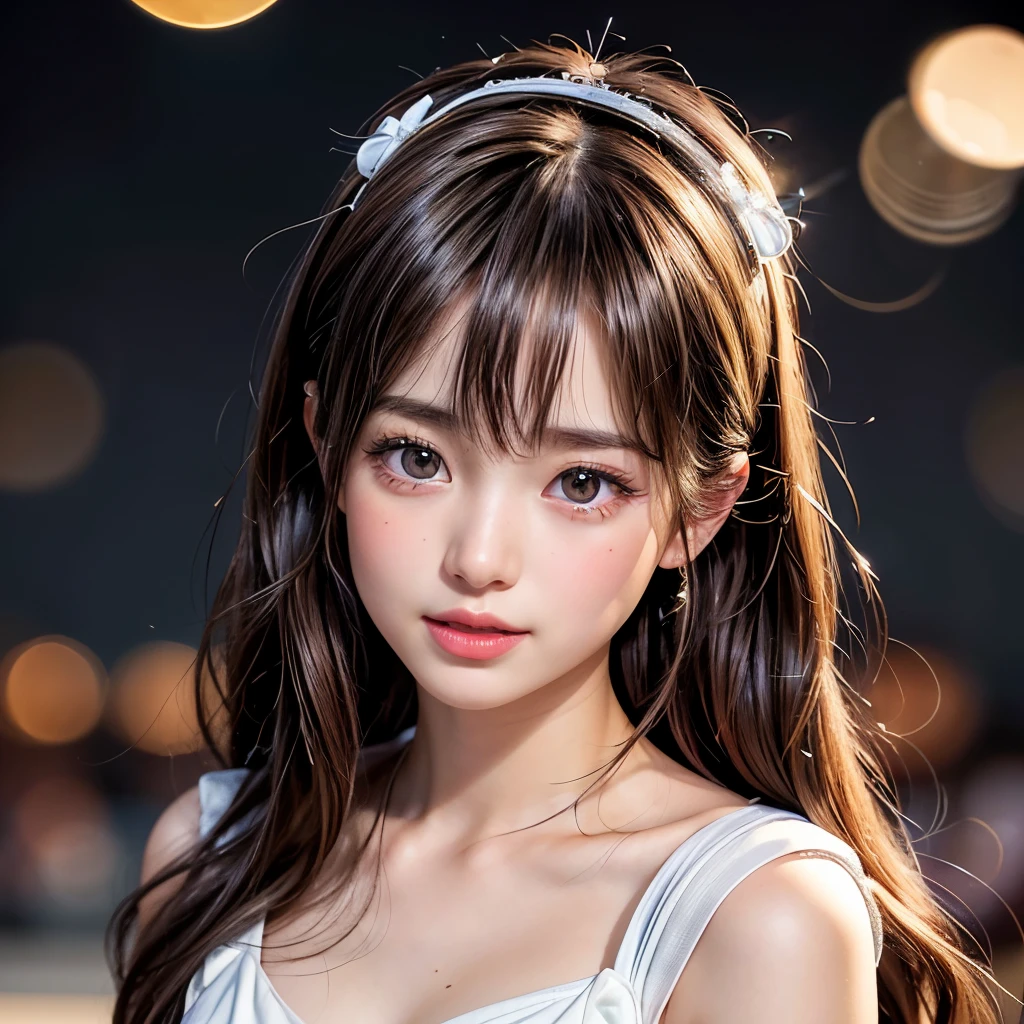 ????, 8k, High-level, absurd, masterpiece, best quality, primitive, very detailed CG, very detailed wallpaper, perfect lighting, Extremely detailed (((The personifying " Sailor Moon " as a Little Girl))), MysticSight, Tyndall effect, Tyndall scattering, Studio gray background with (many Dazzling RainbowColor particles BokeH:1.28), (RoundlyButts, ThighGap), (Exposed:0.4), (???????? with looking ahead), BREAK (NOGIZAKA face variations) Extremely Detailed very KAWAII face variations, perfect ???????, Childish, captivating gaze, elaborate detailed Eyes with (sparkling highlights:1.28), long eyelashes、Glossy RED Lips with beautiful details, Coquettish tongue, Rosy cheeks, Radiant PearlSkin with clear transparency . { (Dynamic LifeLike expressions:1.4) | :d) }, (large eyes:-1) .