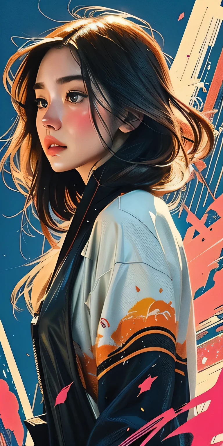 pace girl| standing alone on hill| centered| detailed gorgeous face| anime style| key visual| intricate detail| highly detailed| breathtaking| vibrant| panoramic| cinematic| Carne Griffiths| Conrad Roset| ghibli