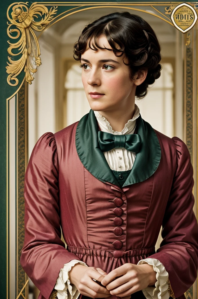 Create a movie book movie cover "Pride and prejudice" written by Jane Austen in the style of director Wes Anderson