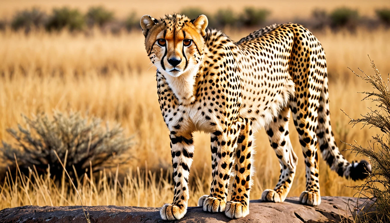 score_9, score_8_up, score_7_up, source_photo, photography, realistic, detailed, rating safe,  A Cheetah, leaning front,