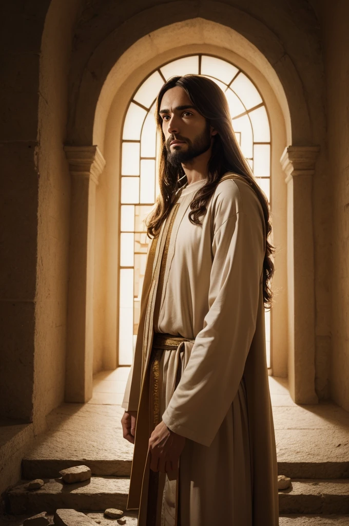 Jesus with perfect illumination, in perfect quality, image that portrays him well
