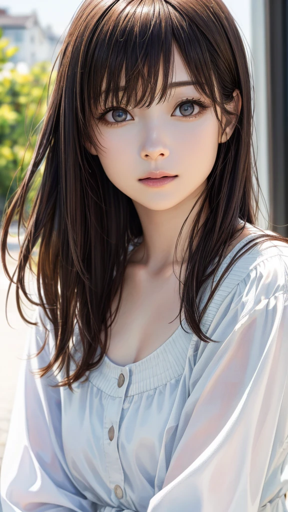 (hig彼st quality、8K、32k、masterpiece)、(Realistic)、(Realistic:1.2)、(High resolution)、Very detailed、Very beautiful face and eyes、1 Girl、Round and small face、Tight waist、Delicate body、(hig彼st quality、Attention to detail、Rich skin detail)、(hig彼st quality、8K、Oil paint:1.2)、Very detailed、(Realistic、Realistic:1.37)、Bright colors、Full Body Shot