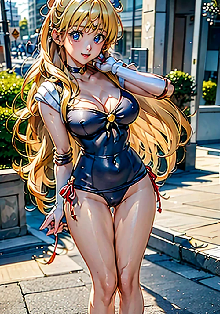 Sailor Moon,Photo of a woman in a bikini posing on a pier, Official artwork, Beautiful and detailed anime art, Smooth anime CG art, A sophisticated gravure idol, realistic sensual gravure idol, Official Anime Artwork, Realistic young gravure idol, | Anime with attention to detail, high detailed Official artwork, Enchanting anime girl, Artbook artwork, Kantai Collection Style, High resolution!!