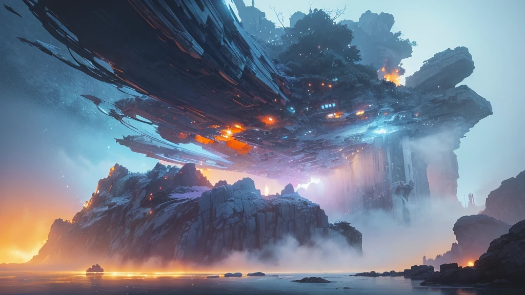 32k, Masterpiece, Highest quality, One girl, Detailed eyes, flower,Alstroemeria, White and orange style,A dreamy, romantic piece,Pale purple, Mysterious Leaves,A playful arrangement,Fantasy,High Contrast,Ink strokes,explosion,Exposure, Impression of white and orange tones,Abstract,((Watercolours by John Berkey and Jeremy Mann )) Brush strokes,Negative Space, Tyndall effect,