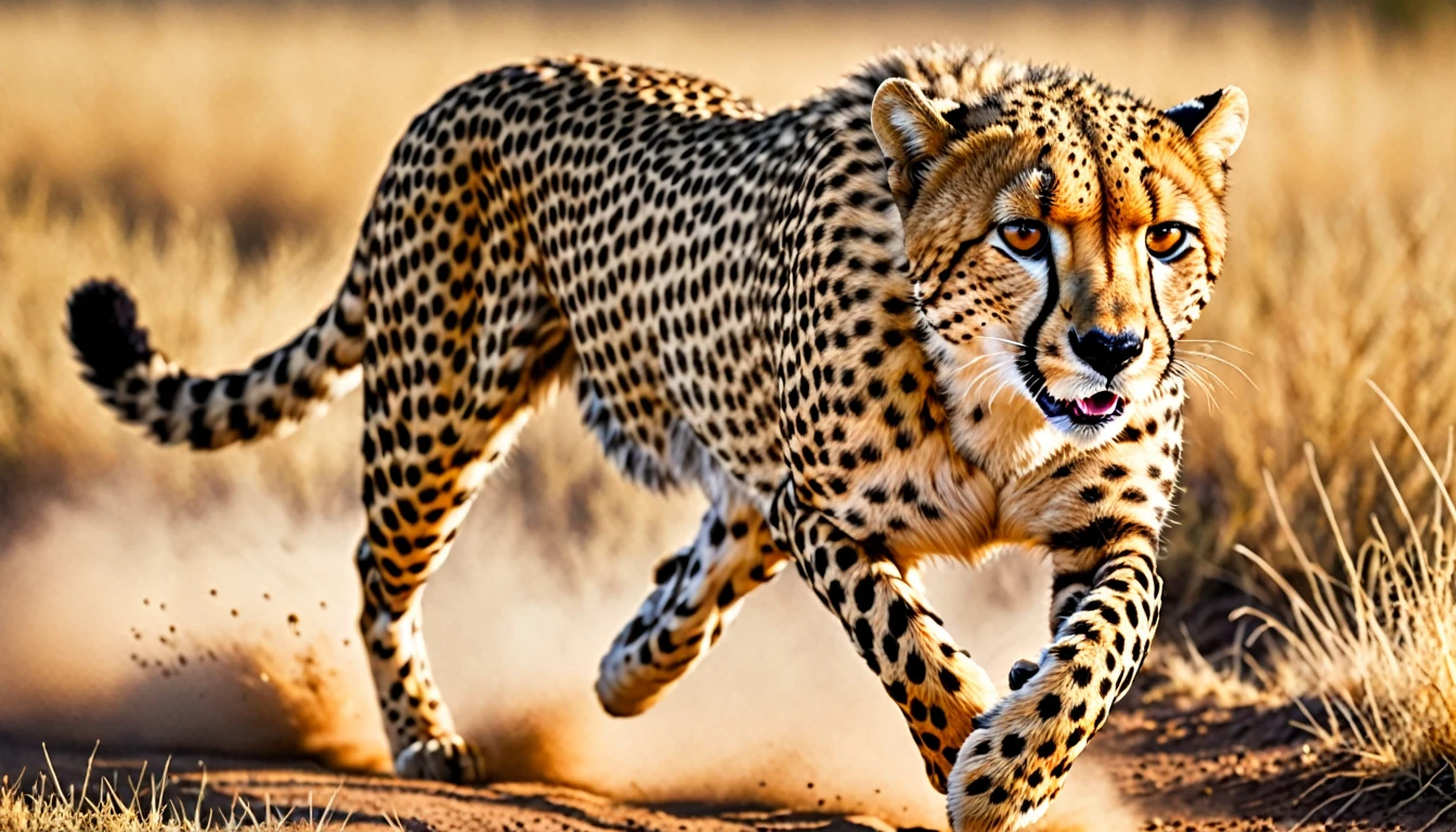 score_9, score_8_up, score_7_up, source_photo, photography, realistic, detailed, rating safe, A Cheetah, running,