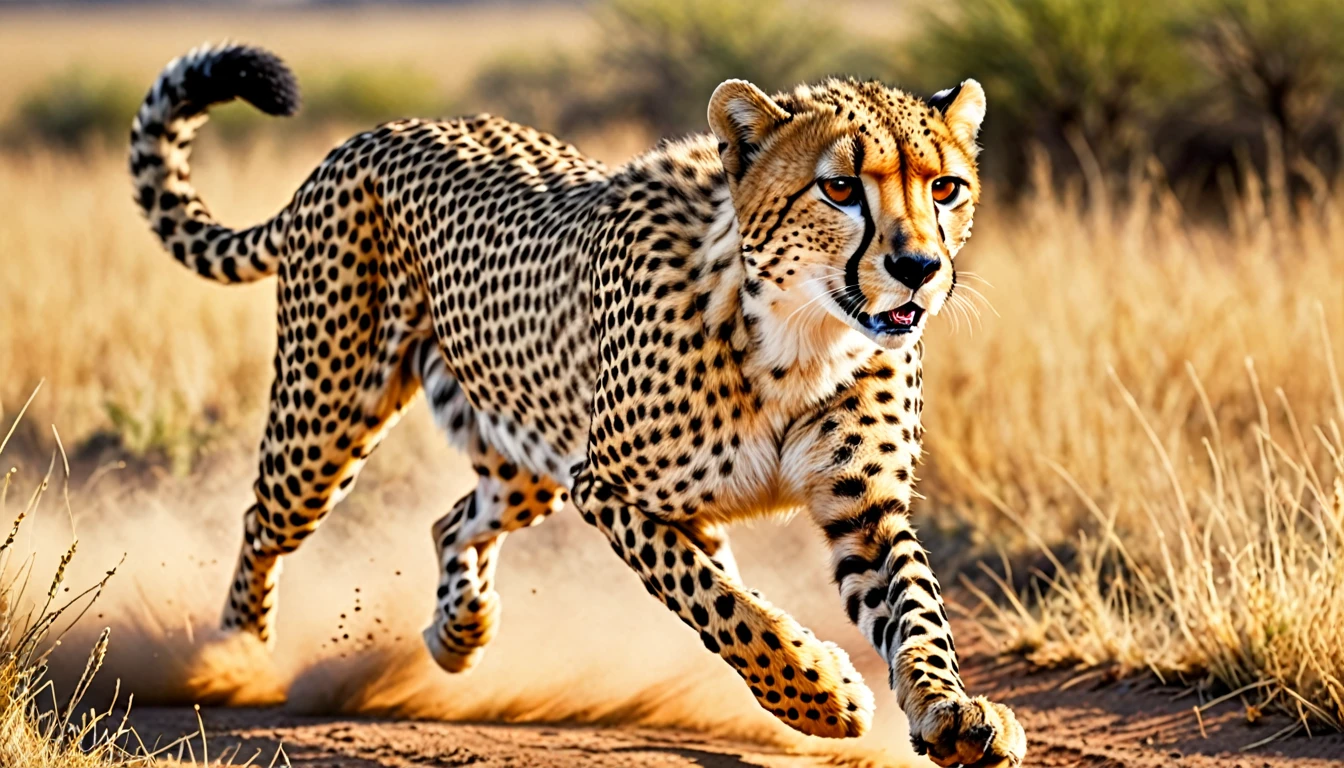 score_9, score_8_up, score_7_up, source_photo, photography, realistic, detailed, rating safe, A Cheetah, running,