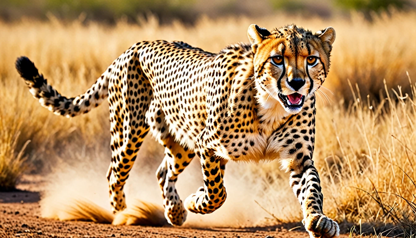 score_9, score_8_up, score_7_up, source_photo, photography, realistic, detailed, rating safe,  A Cheetah, running,