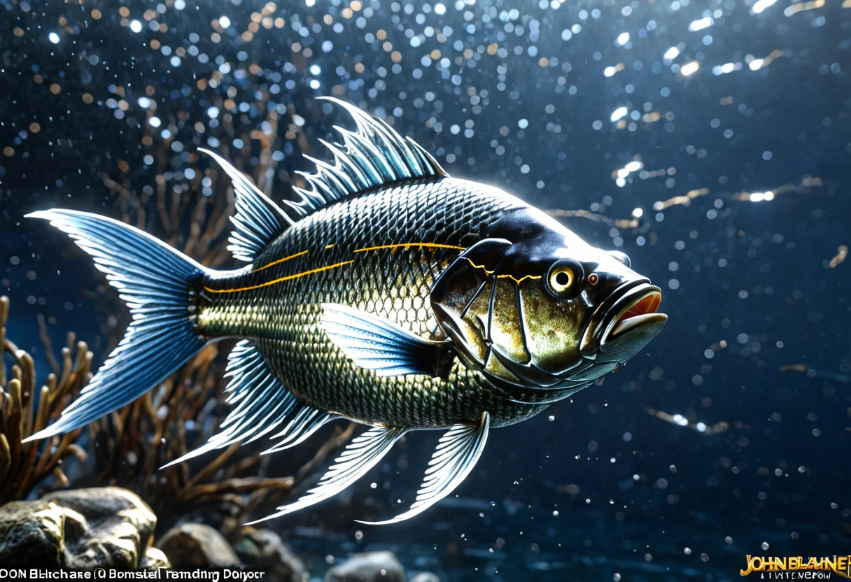shadowislesxl fish,__lightning__, John Blanche,50nm dof,hyperdetailed photography,sharp focus,bokeh,epic,masterpiece,awardwinning,trending on artstation and deviant art,official art,__3dEngines__