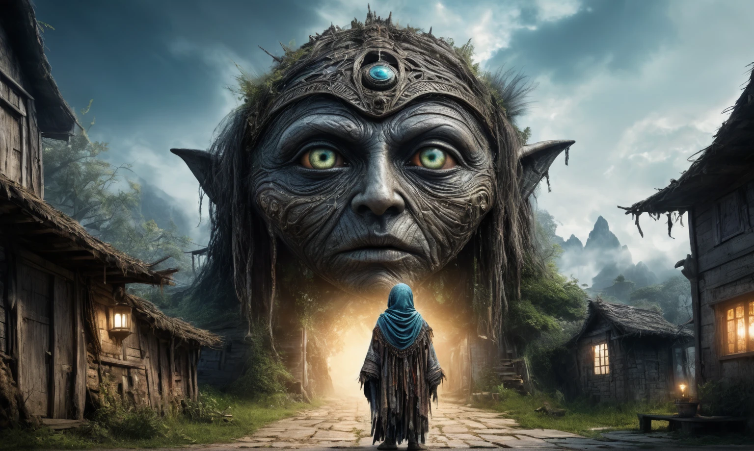 full body length shot,very beggar niobium mummy of Alien Entity,native american half-Puck, wants eat,survival,Medieval fairyland, Medieval castle ,Cinematic,soft colors, Technicolor,natural skin textures, hyper realism, hyper detailed,Extremely detailed,High contrast,Masterpiece,Realistic,Ultra Detailed, intricate details,realistic humid leather,extremly intricate,Epic Realistic, cinematic style, irina yermolova,high contrast,hdr,extremely detailed, deep night landscape,masterpiece, intricate details, eyes extremely detailed, high detailed eyes,8k resolution,retina, Nikon Z9,Norsemade,Li River seaside, Elf，transition between two art styles, Double contact, X-ray, Creative, vivid light, fantasy Abstract, Surrealism, super detailed, high resolution, traps against fairies between houses in air,insanity wear,portal,magic
