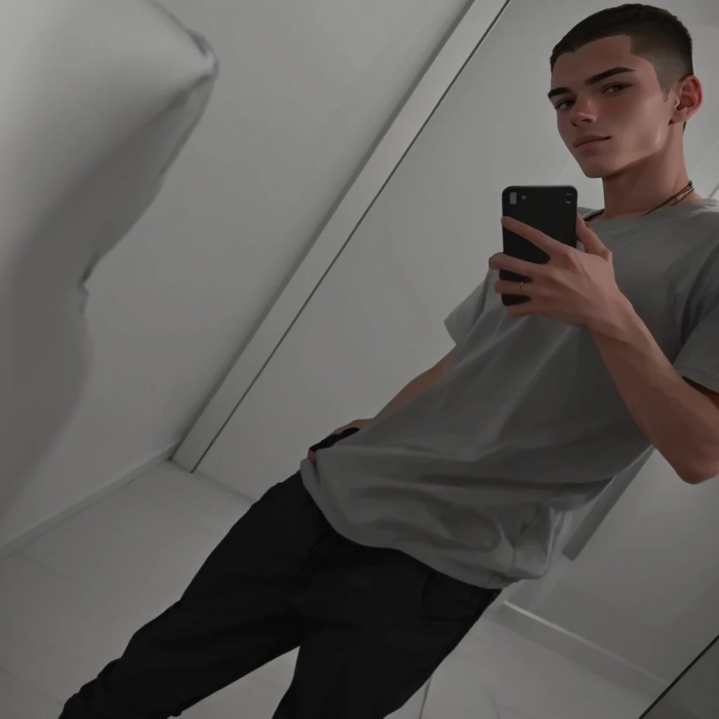 chiseled man taking a selfie in the bathroom mirror, 18 years old, about 19 years old, 1 6 years old, Matthew 9 5, very low quality image, photo by full body, about 20 years old, Youngh, Christian cline, ele tem about 20 years old, he is about 20 years old, homem Youngh e magro