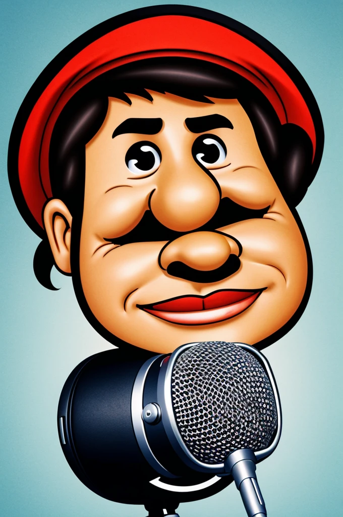 Microphone caricature
