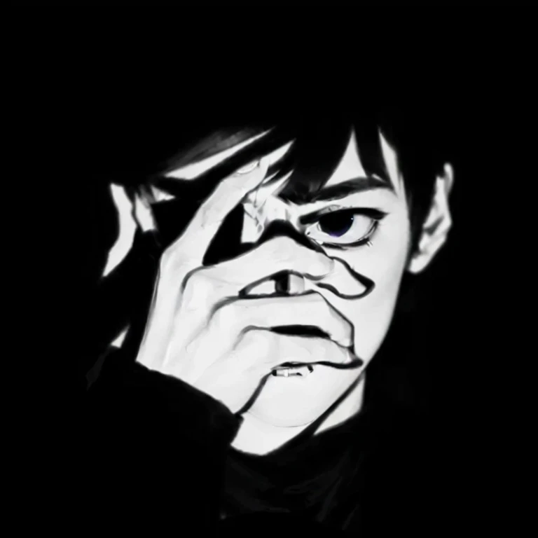 anime, black and white, guy, eyes, hand, face, black and white, noir animation, ansel ], mob psycho 100, murdoc niccals, tired and haunted expression, cel shadow, chiaroscuro!!, shinji, terrified 👿, berserk art style, sadness personified, tired haunted expression, melancholic!!