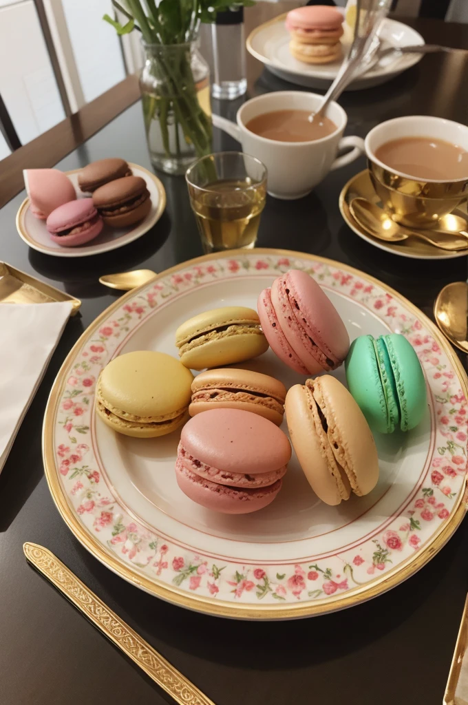Macaroons、There&#39;s a lot on the plate