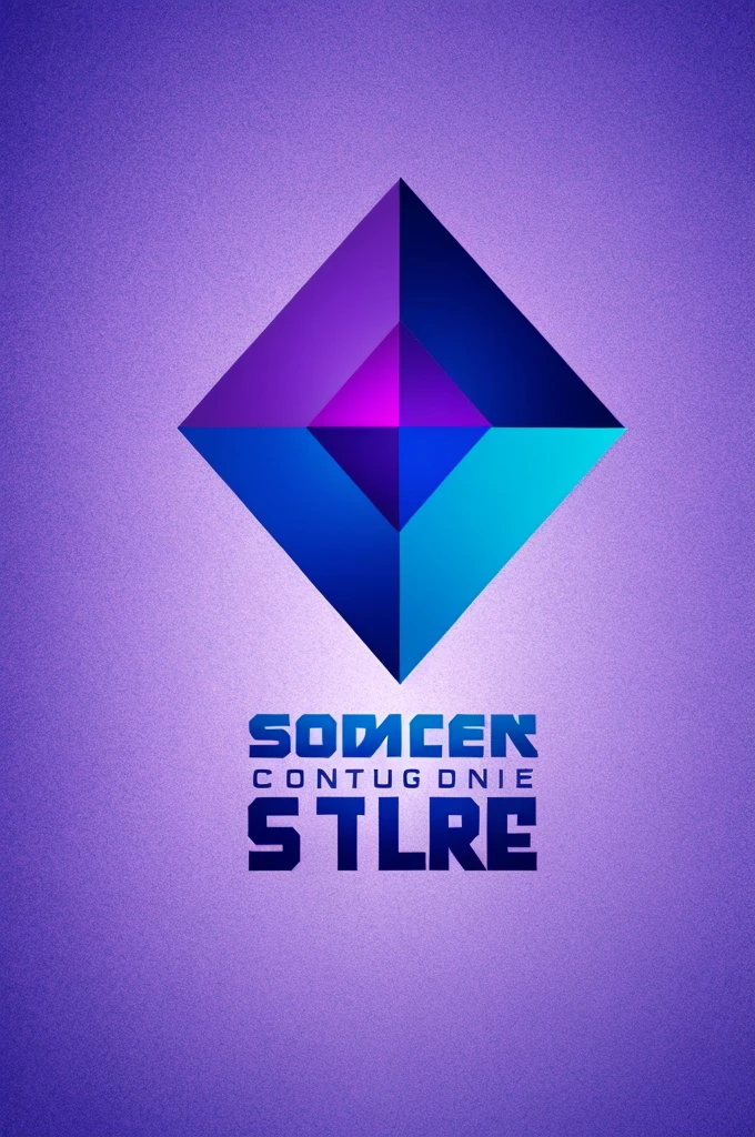 Logo with blue and purple colors for a virtual store of women's and men's accessories, This store is called essence chic store