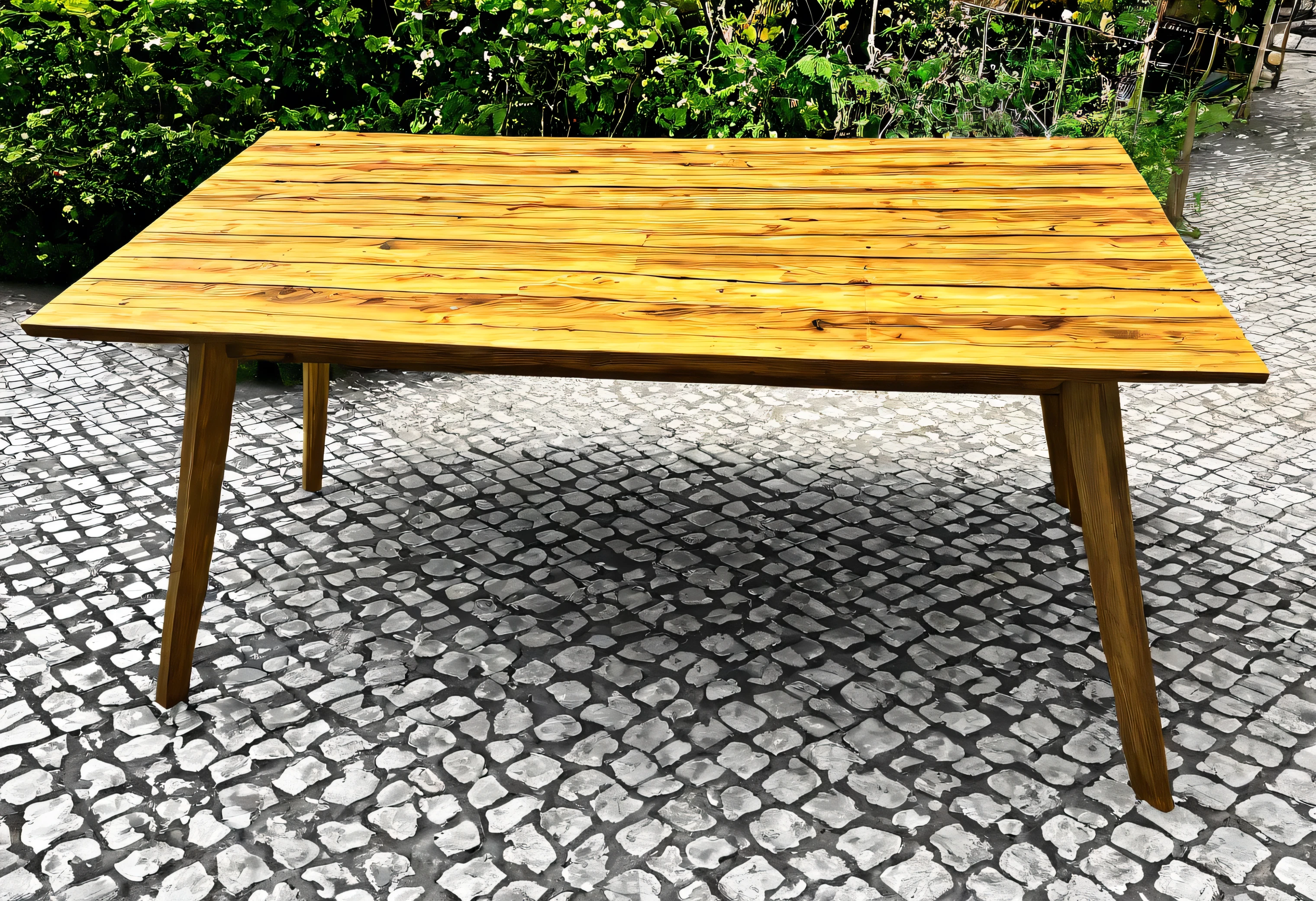 wooden table