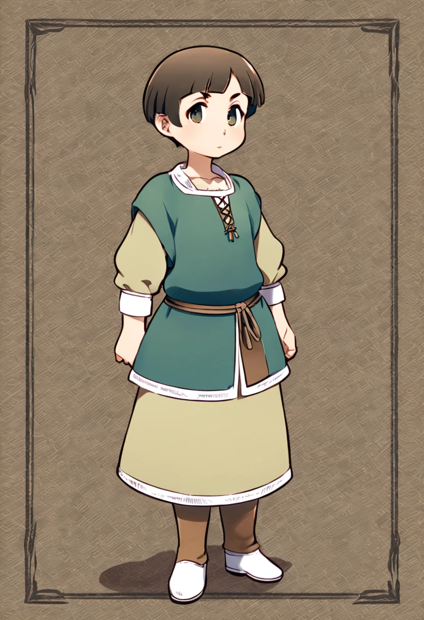 Milf Medieval style villager full body 