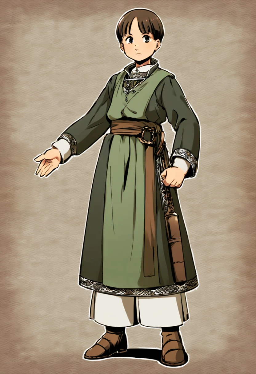 Milf Medieval style villager full body 