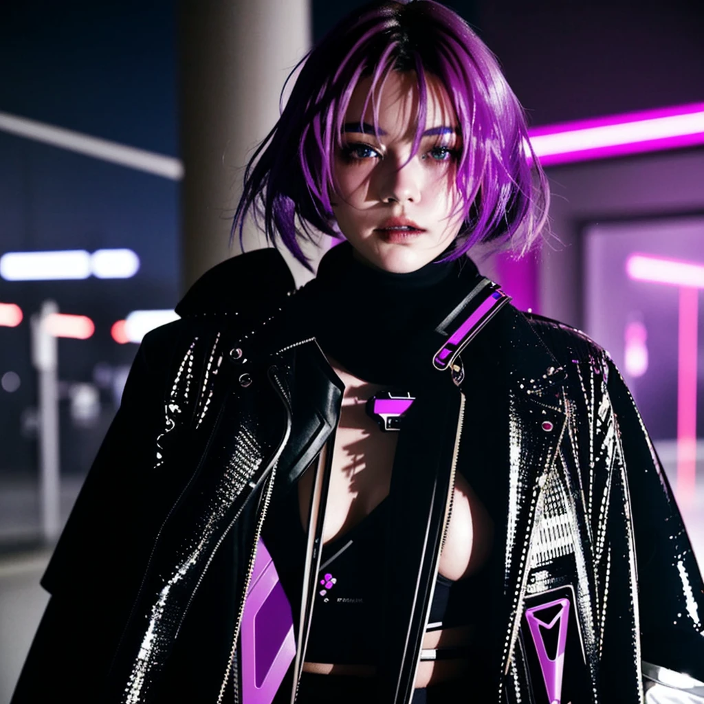 フェイスペイントをしたサイボーグのBeauty, whole body, cyber punk, Fashion Model, Beauty, Francis Bacon's painting style, BREAK Best quality.