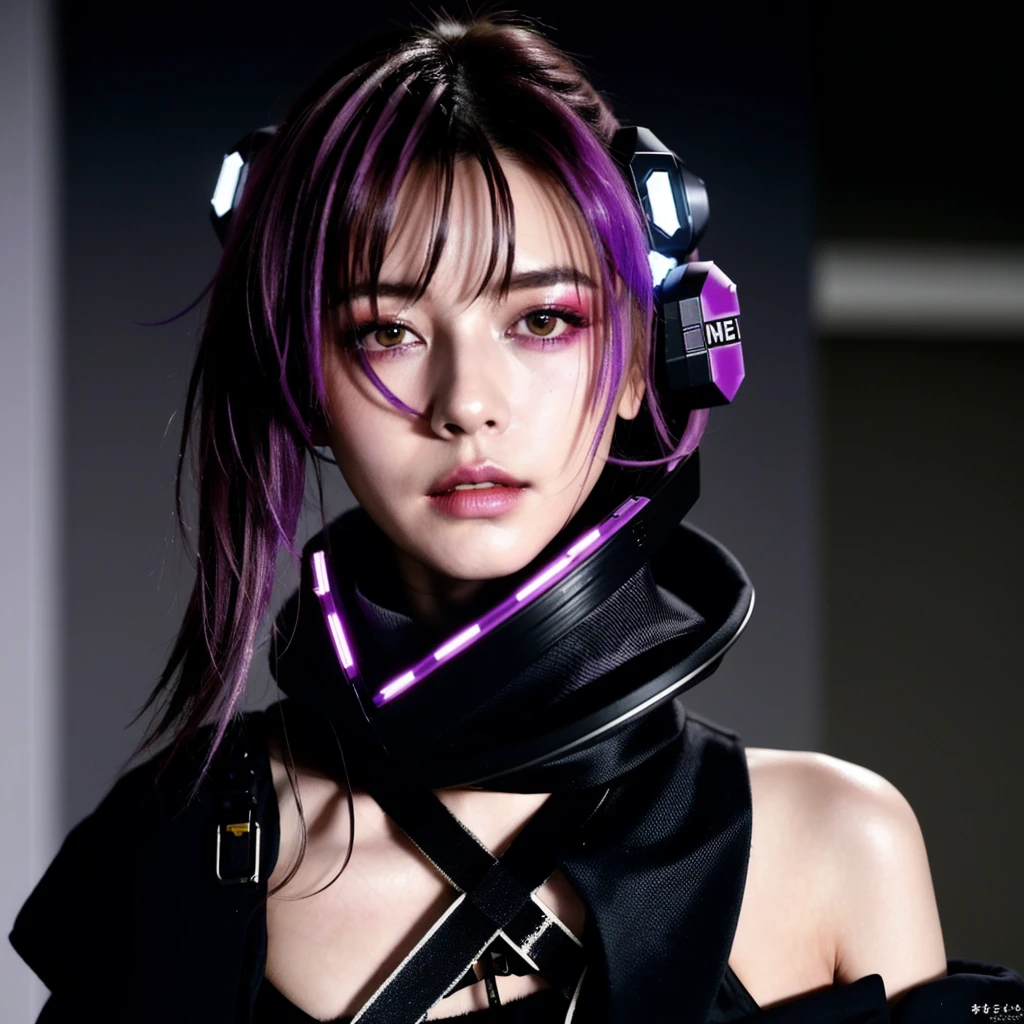 フェイスペイントをしたサイボーグのBeauty, whole body, cyber punk, Fashion Model, Beauty, masterpiece, Francis Bacon's painting style