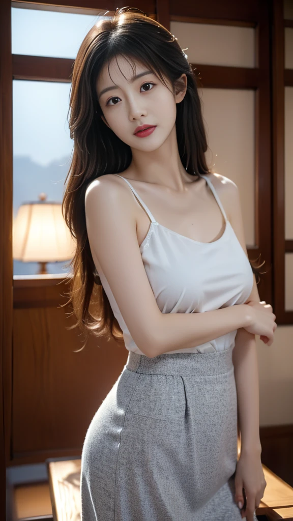 ( (8K:1.27), Top quality, masterpiece, Ultra-high resolution:1.2) Photo of a cute Japanese woman (beautiful:1.1)