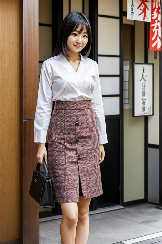 Japanese woman with mini skirt 