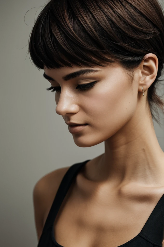 Woman with cut