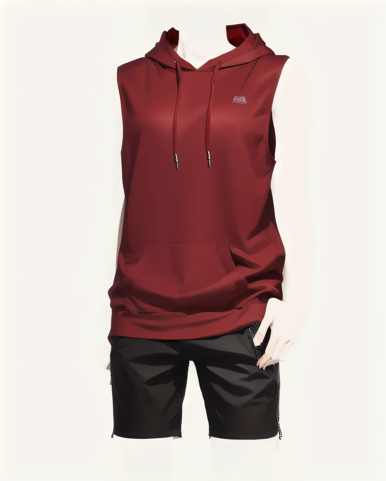 Loose shorts，Loose shorts，Loose shorts， Red Hoodie with a red snowboard, Full body details, Red Hoodie, Wearing a Scarlet Hoodie,, Realistic clothing, Red Hoodie, Full body details, Full body details, ，Sleeveless Hoodie，Sleeveless Hoodie，Sleeveless Hoodie，Sleeveless Hoodie，Sleeveless Hoodie