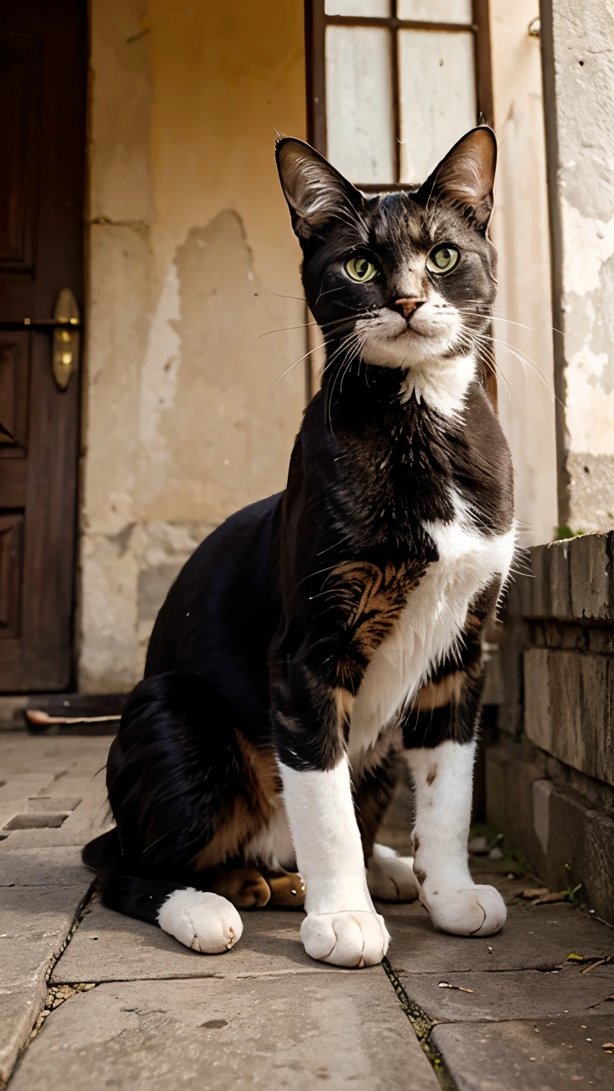 Make a picture of a cat from the Indonesian national symbol 