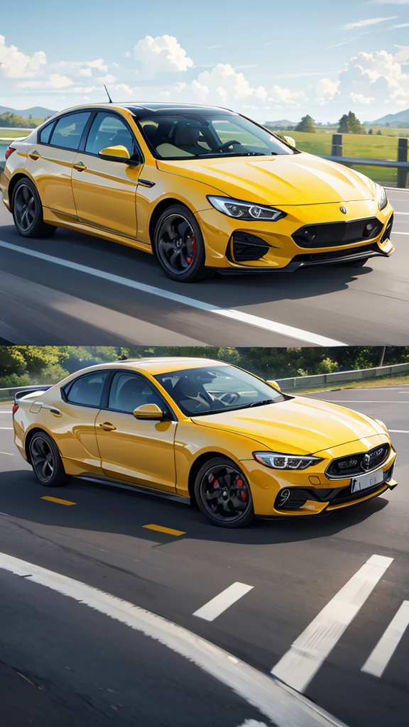 A car moving