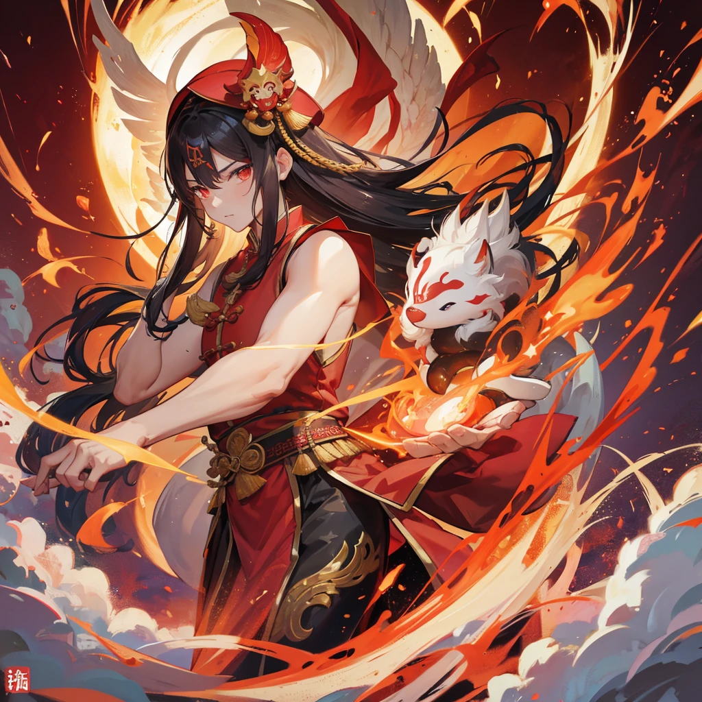divinity无敌大将军,China,Red face,Guan Yu,divinity,myth,Powerful