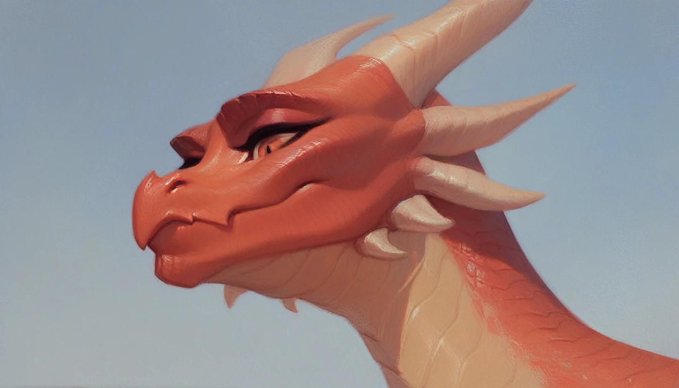 score_9, score_8_up, score_7_up, angled view from below, hyperdetailed, absurdres, highres, golden female dragonborn, dragonborn from dungeons & dragons, beautiful, oil painting, close to face, portrait
